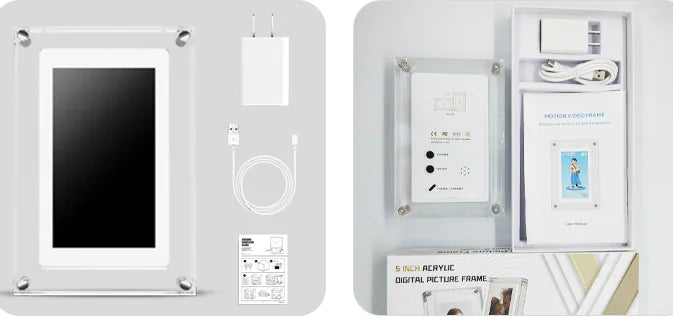 Acrylic 5 Inch 4GB IPS Screen Digital Photo Frame