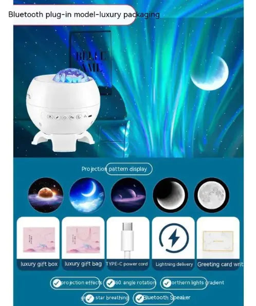 Northern Lights Starry Sky Projector