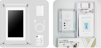 Acrylic 5 Inch 4GB IPS Screen Digital Photo Frame