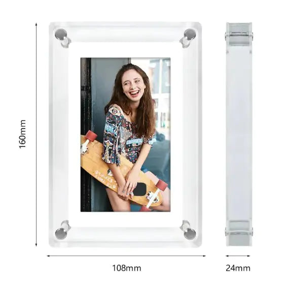 Acrylic 5 Inch 4GB IPS Screen Digital Photo Frame